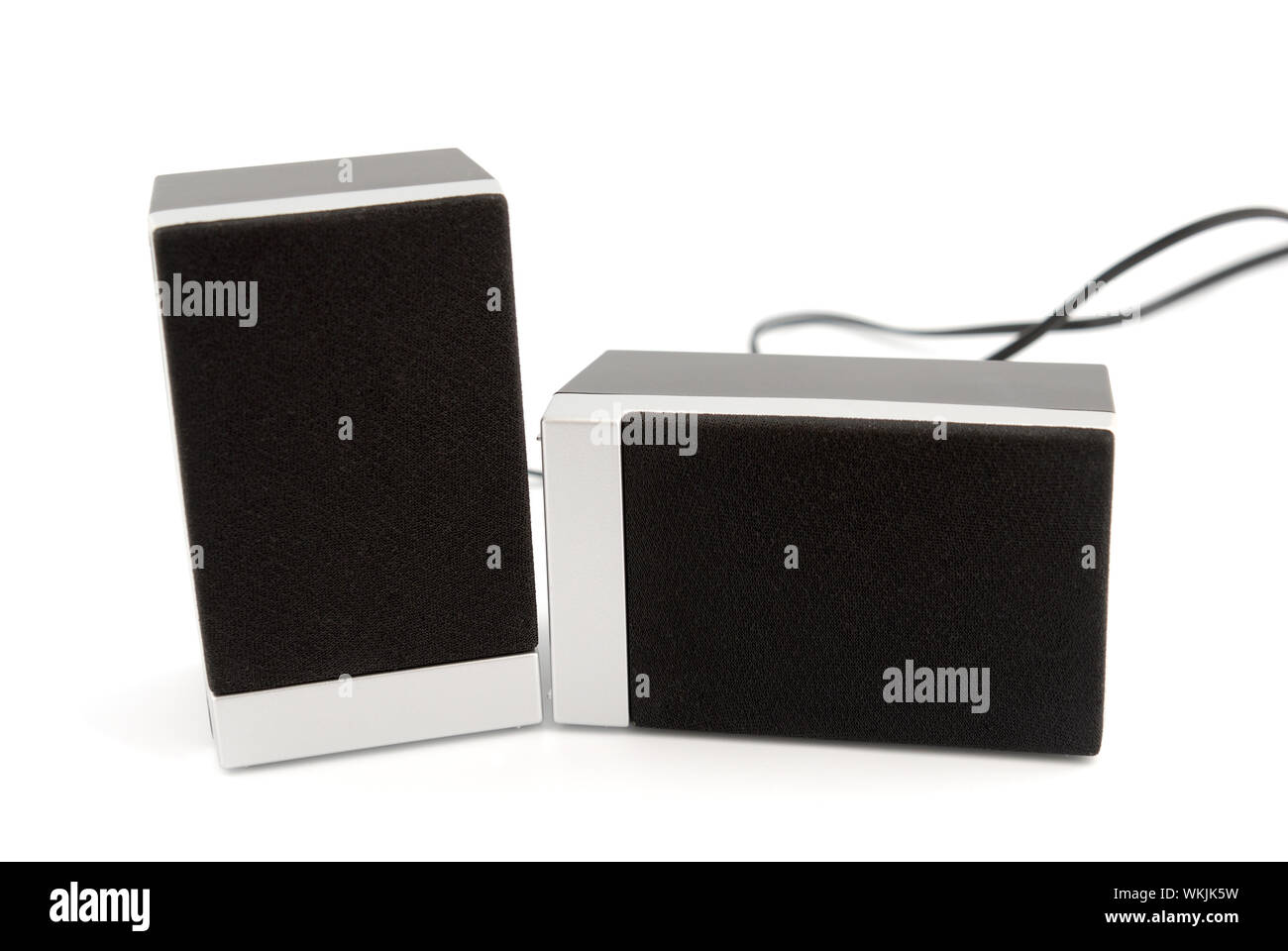 Two Sound Box Two loudspeakers boxes isolated on white background Stock Photo - Alamy