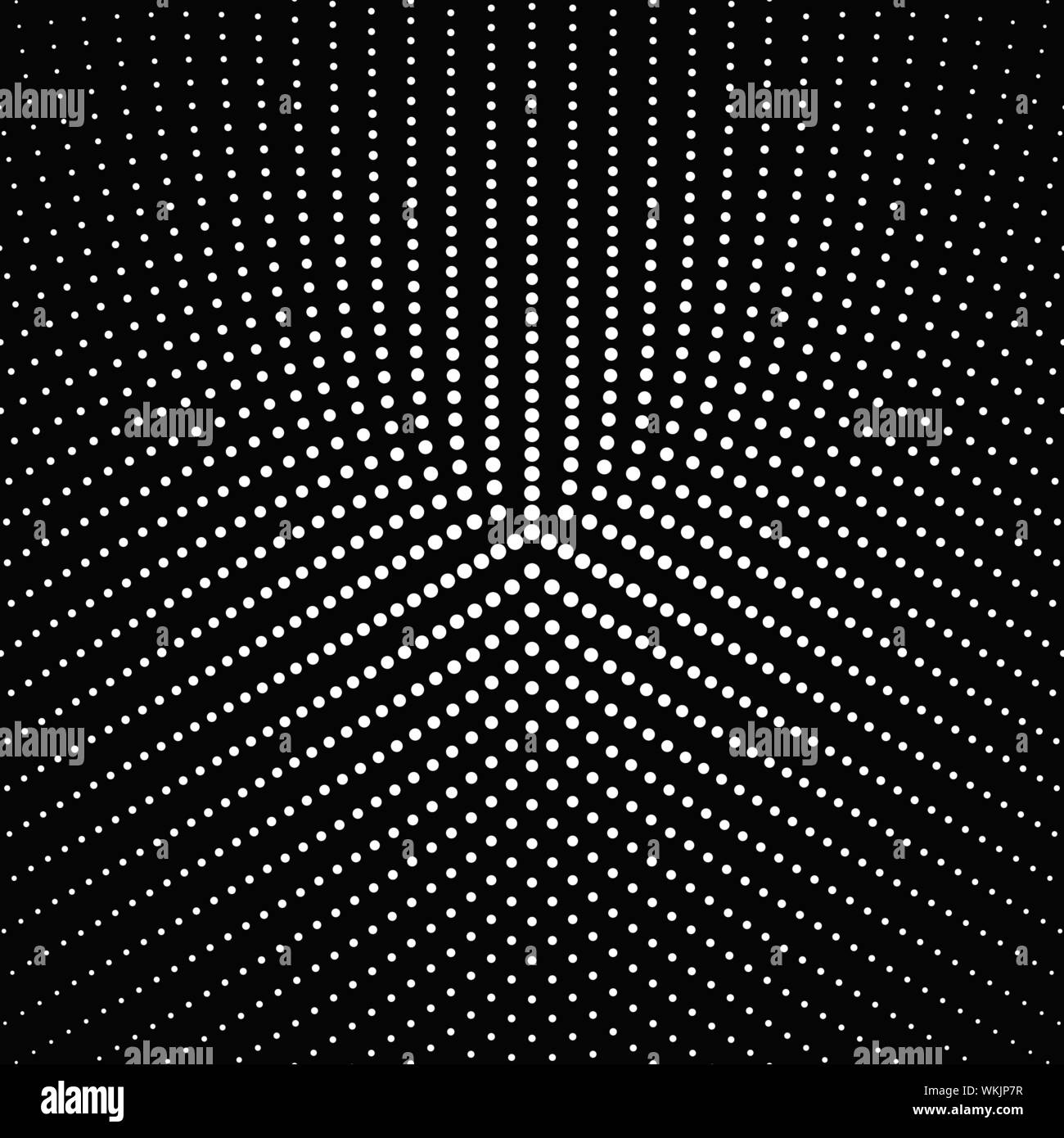 Halftone geometric round dot pattern background - vector design Stock ...
