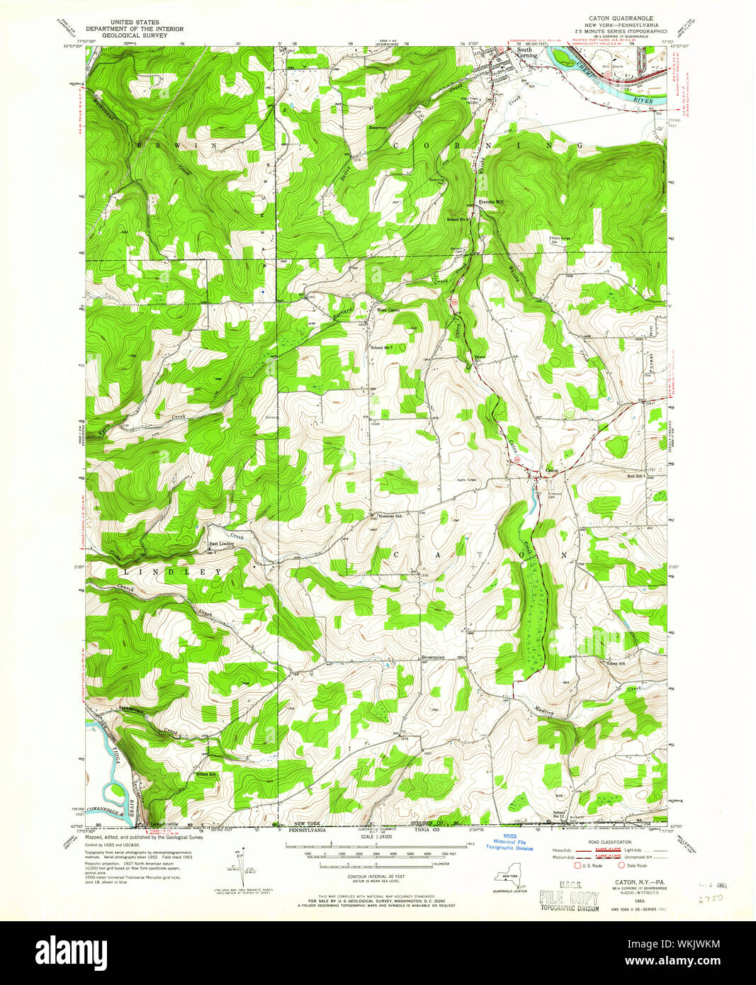 New York NY Caton 122854 1953 24000 Restoration Stock Photo Alamy