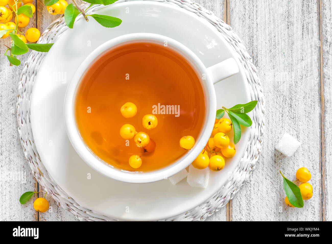 Herbal tea with hawthorn Stock Photo Alamy