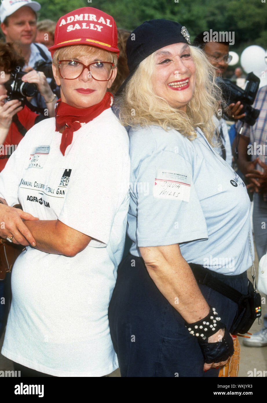 Sally Jessy Raphael, Sylvia Miles. 1991, Photo By Michael Ferguson