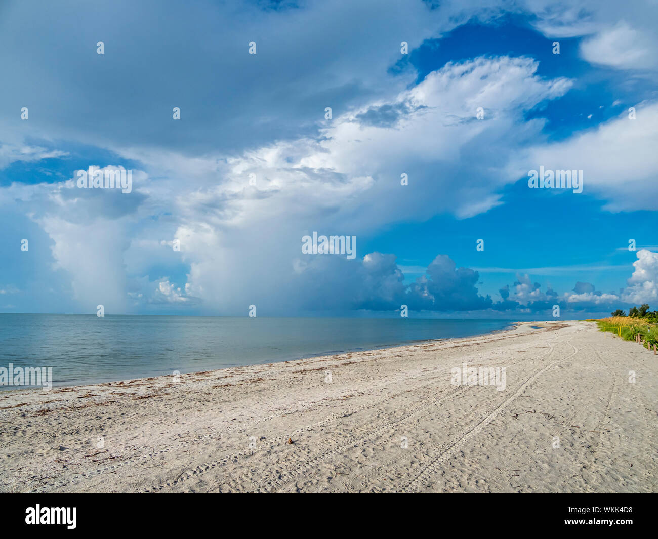 Gulf of Mexico beach at Sanibel Island Lighthouse Beach Park on Sanibel Island Florida Stock Photo
