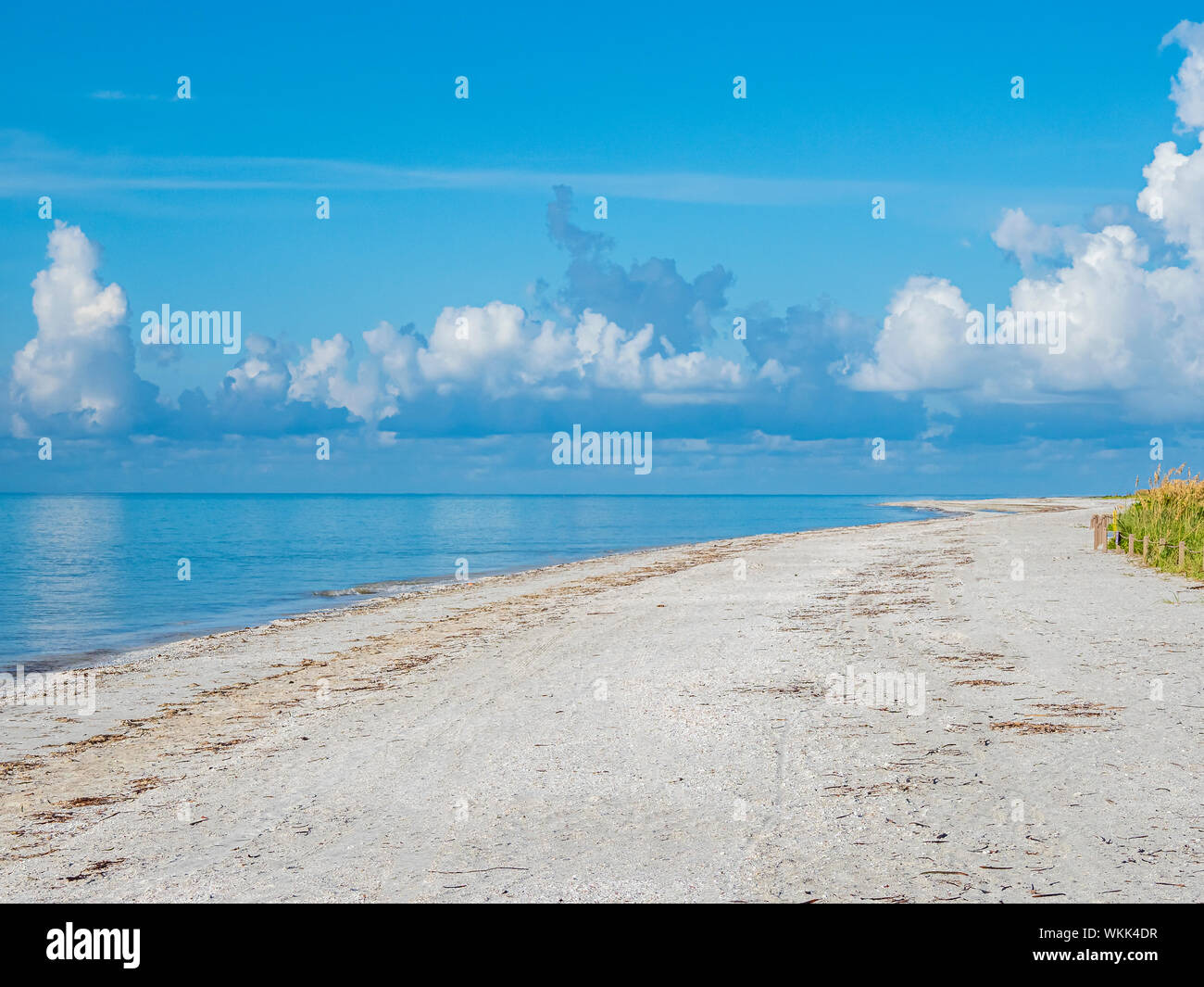 Gulf of Mexico beach at Sanibel Island Lighthouse Beach Park on Sanibel Island Florida Stock Photo
