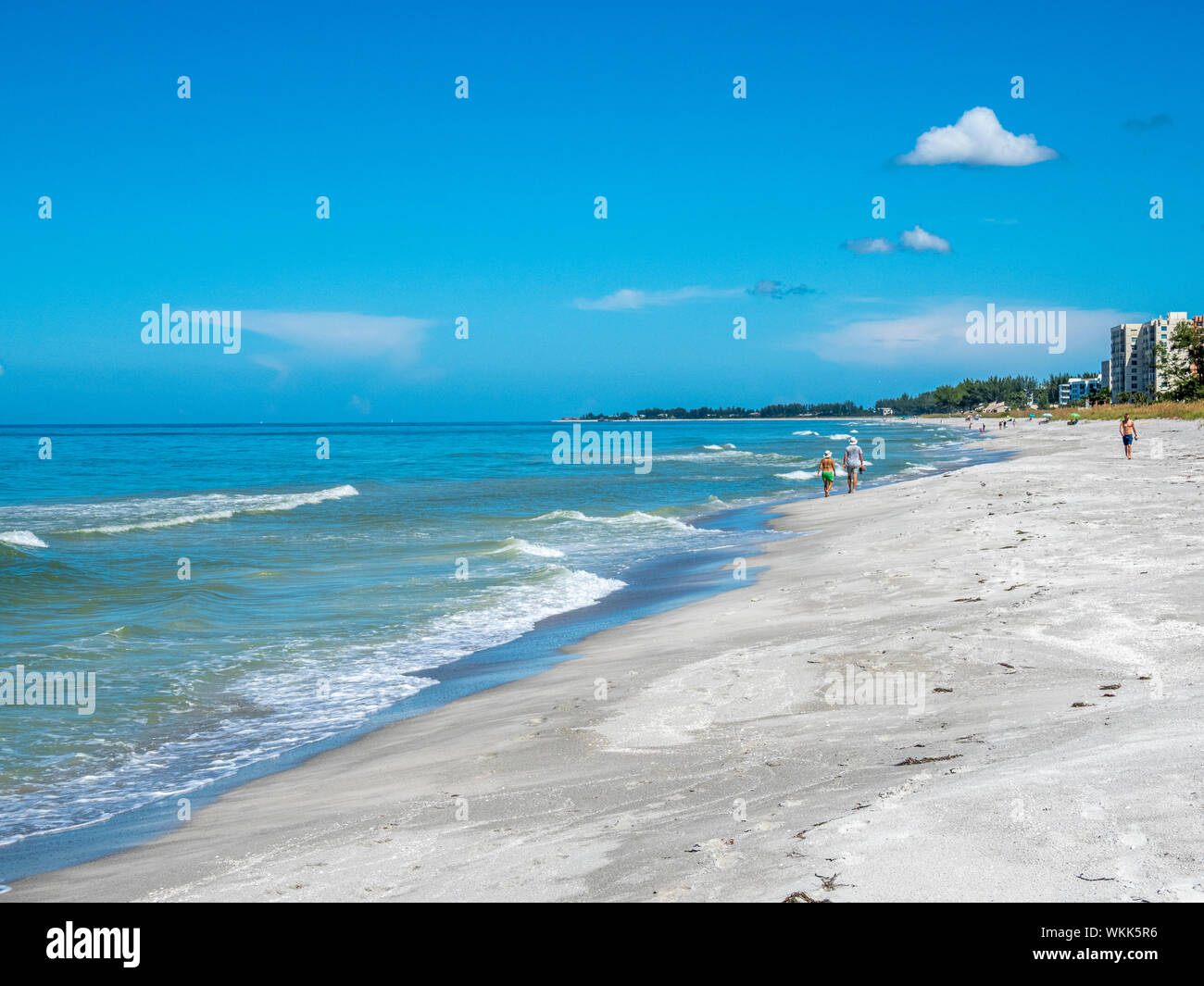 Gulf of Mexico beach on Longboat Key Florida Stock Photo