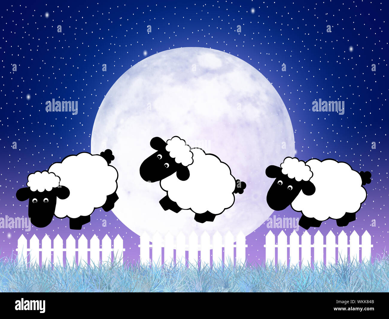 Sleeping Cartoon Sheep Hi-res Stock Photography And Images - Alamy