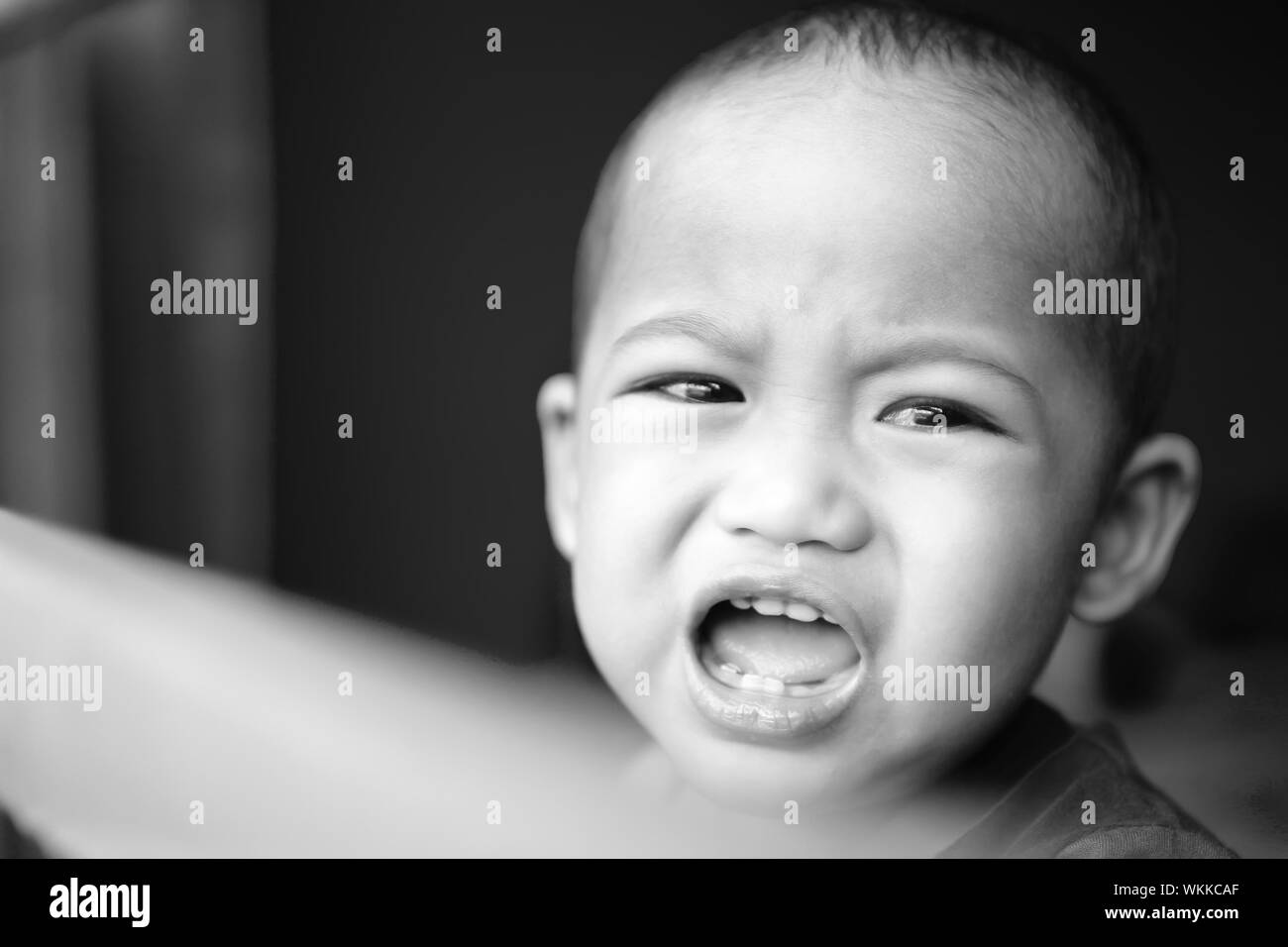 Children angry Black and White Stock Photos & Images - Alamy