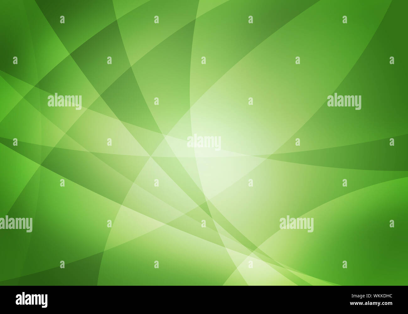 Abstract green background with smooth lines. Contemporary style Stock ...