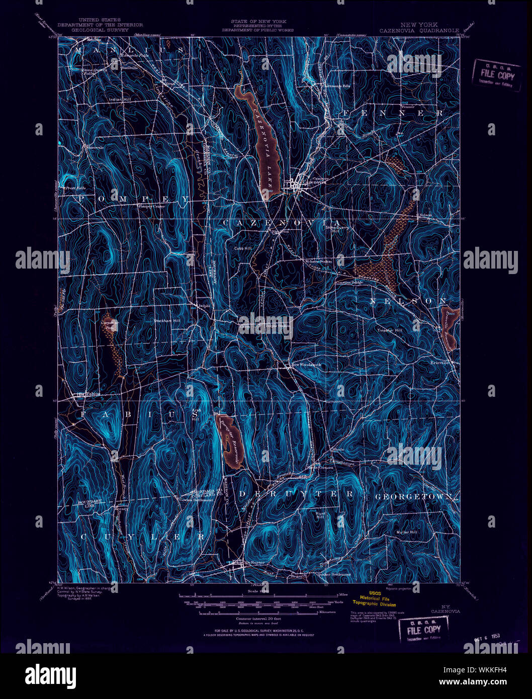 New York NY Cazenovia 122873 1897 62500 Inverted Restoration Stock