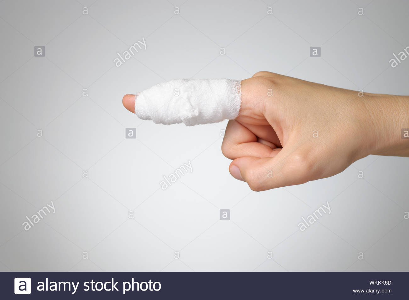 finger gauze bandage