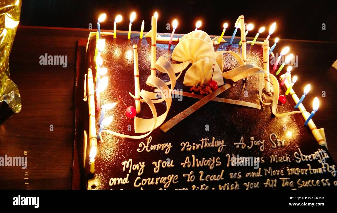 Page 3 Birthday Cake Candles Dark High Resolution Stock Photography And Images Alamy