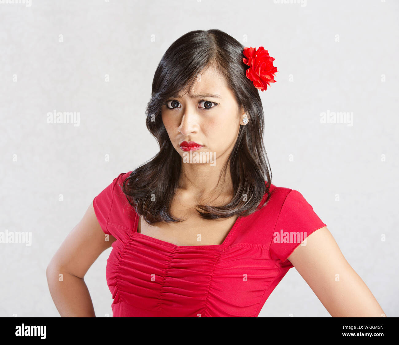 Mexican young woman sad hi-res stock photography and images - Alamy