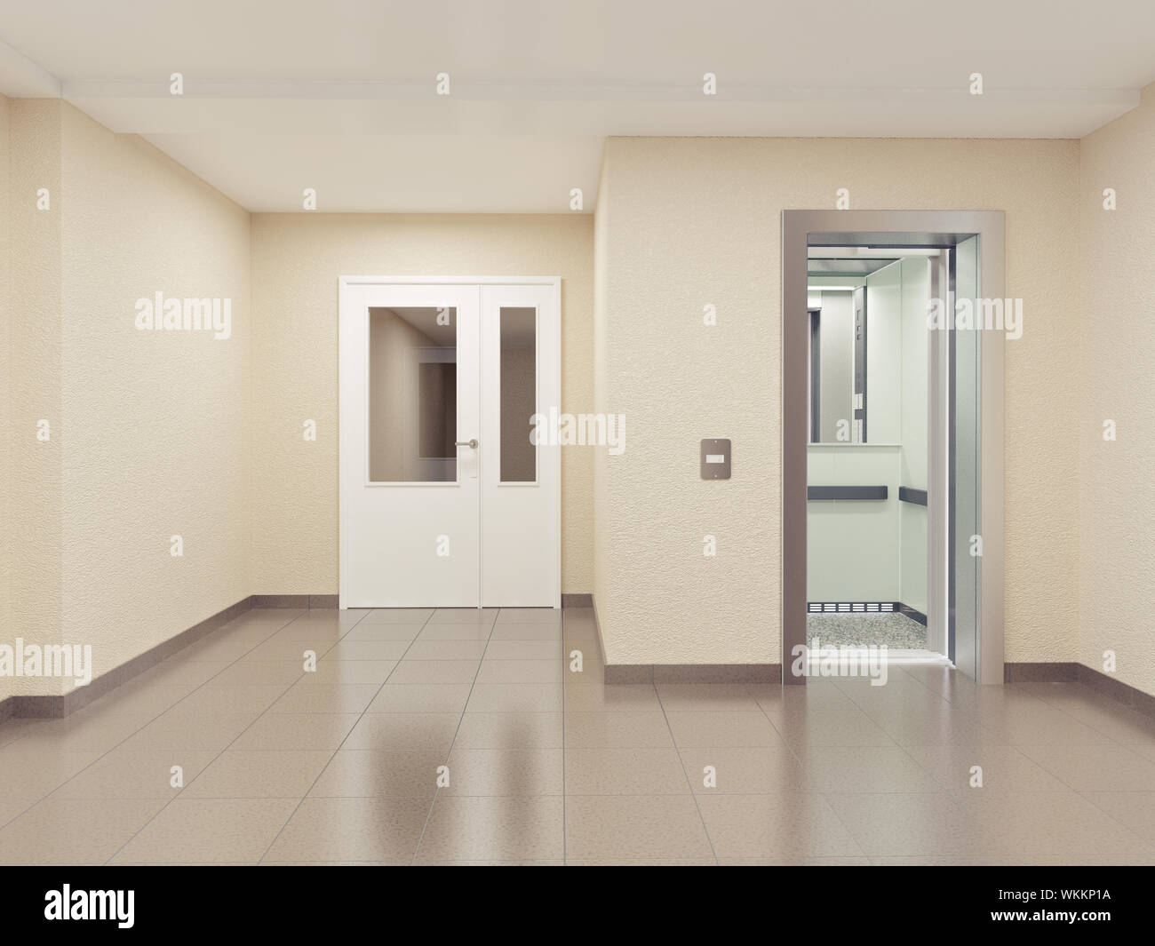 modern hall interior. 3d concept Stock Photo - Alamy