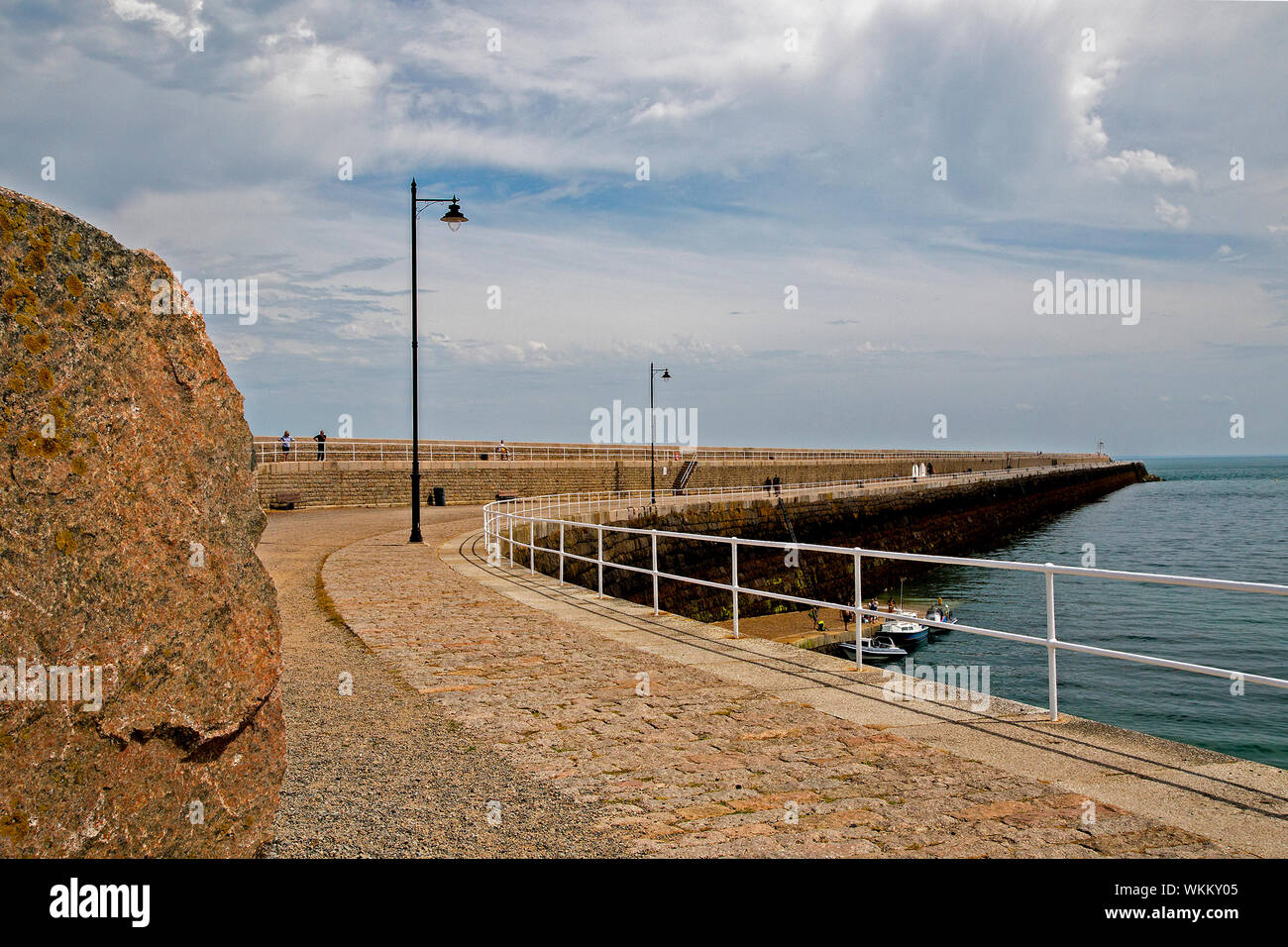 St Rozels Bay Harbour rozel bay hi-res stock photography and images - Alamy