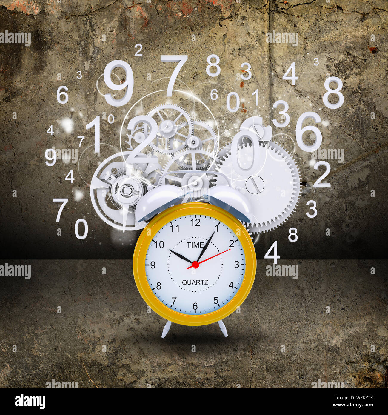 Mechanical gear wall clock hi-res stock photography and images - Alamy