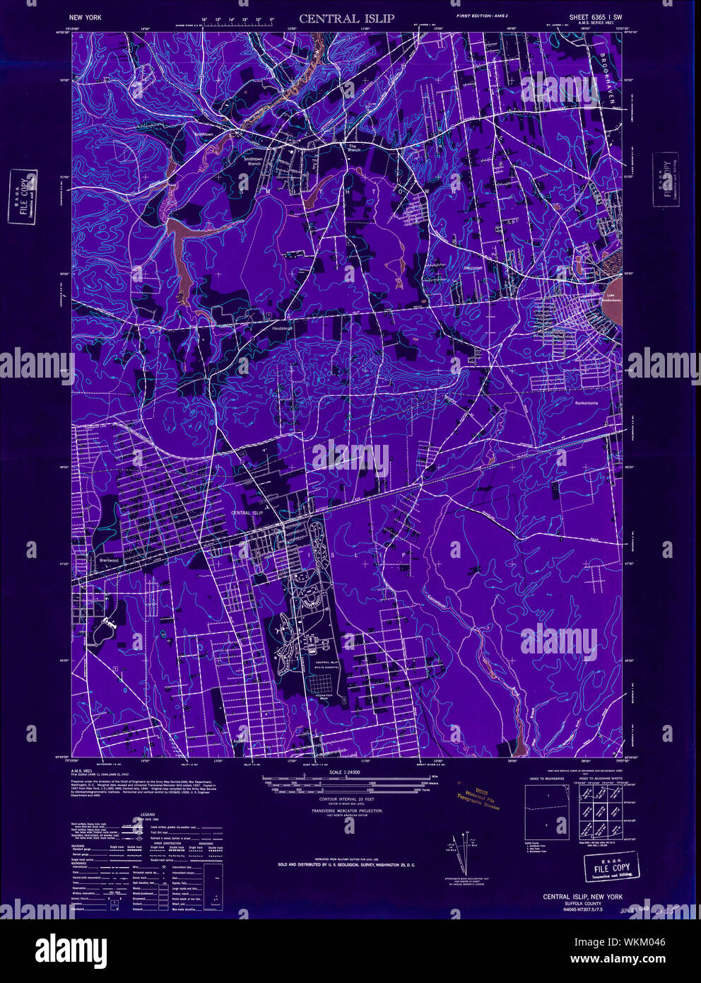 Map of central islip new york hires stock photography and images Alamy
