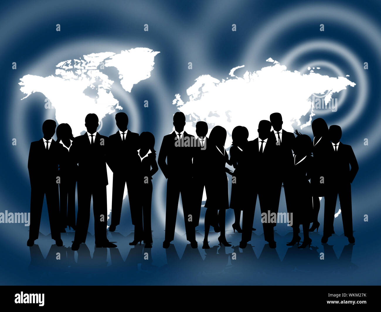Business People Indicating Professional Teamwork And Businesspeople Stock Photo