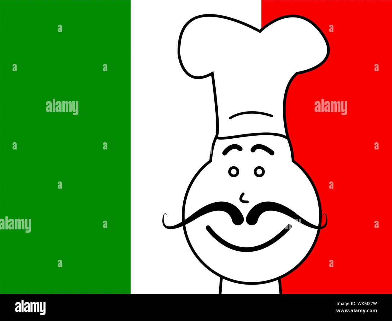 Italy Chef Meaning Cooking In Kitchen And Chefs Whites Stock Photo Alamy