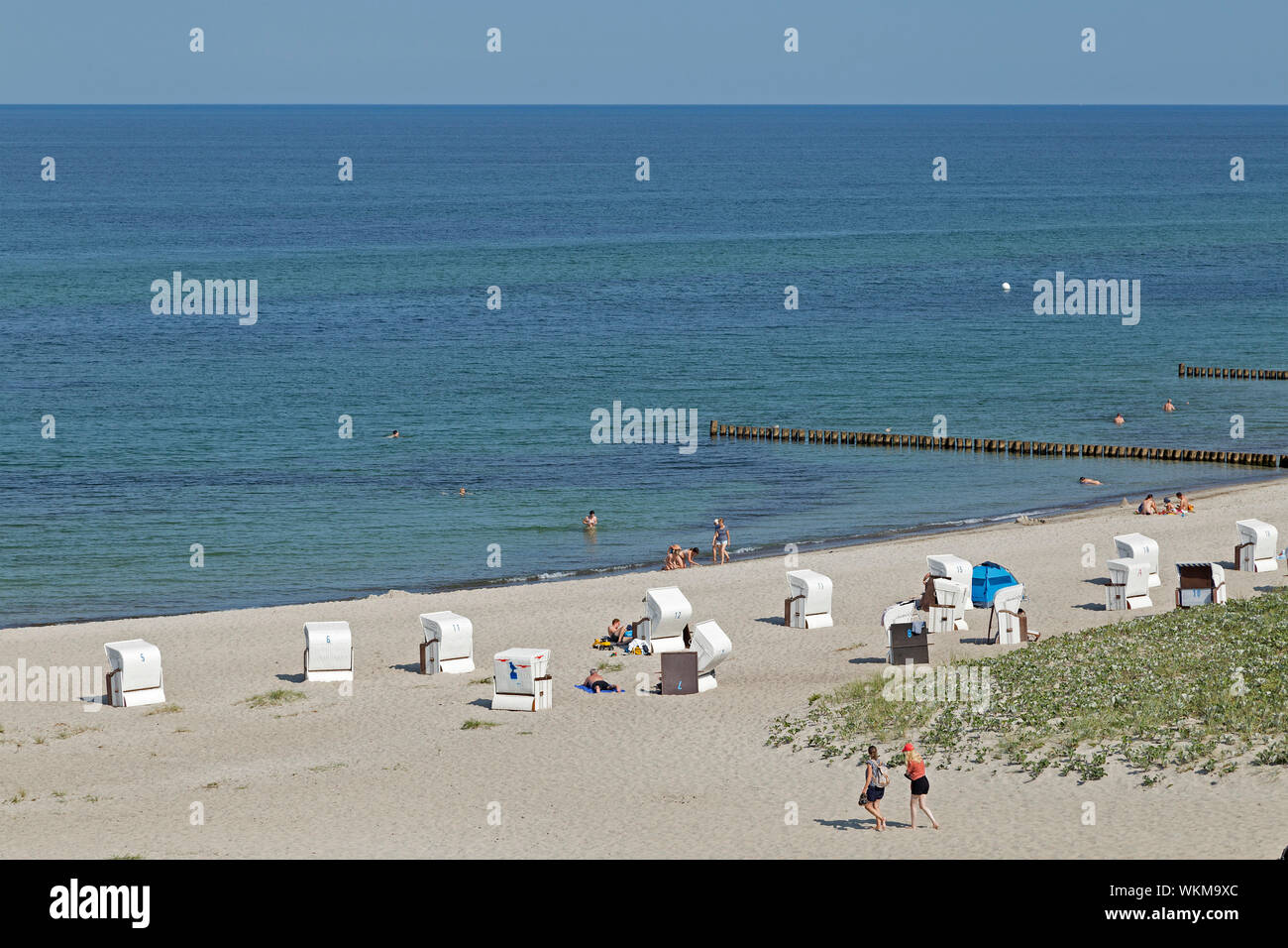 beach, Ahrenshoop, Mecklenburg-West Pomerania, Germany Stock Photo