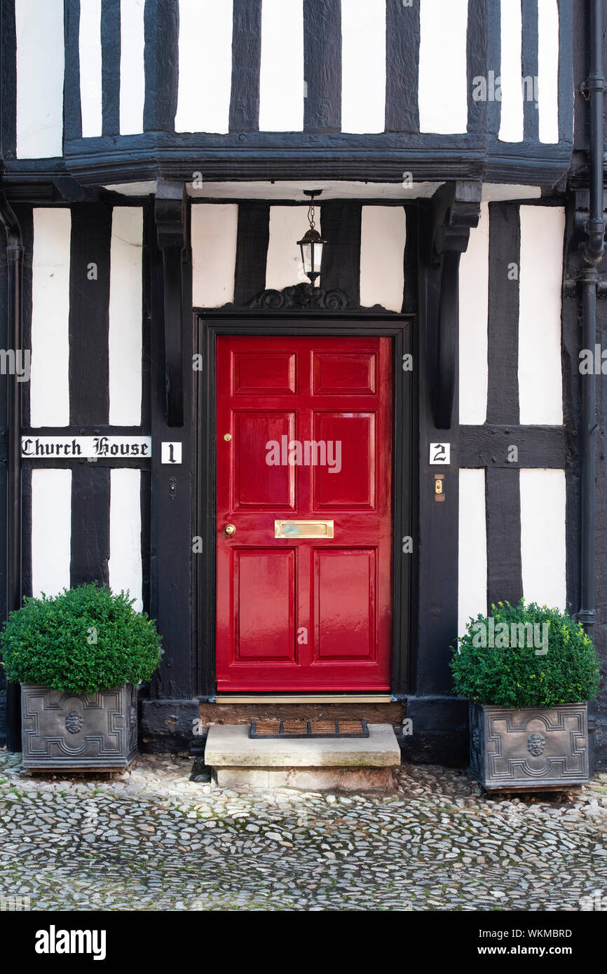 Church House. 16th century timber framed period building. Ledbury Herefordshire. England Stock Photo