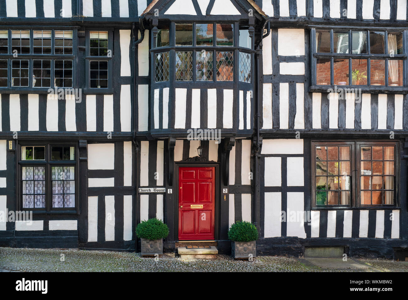Church House. 16th century timber framed period building. Ledbury Herefordshire. England Stock Photo