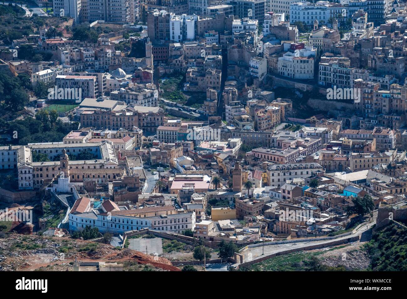 Overlook over Oran, Algeria Stock Photo