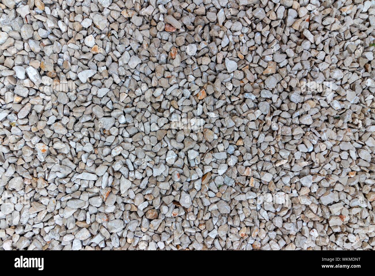 gravel pad for the yard Stock Photo
