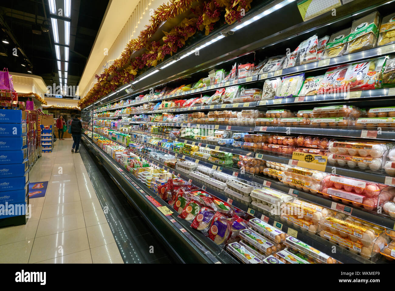 HONG KONG, CHINA CIRCA FEBRUARY, 2019 chicken eggs for sale at