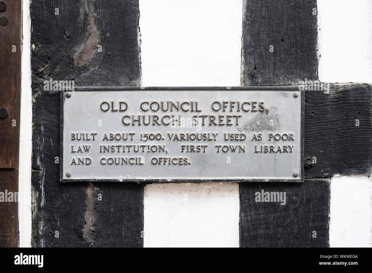 Old Town Council Offices Sign High Resolution Stock Photography and