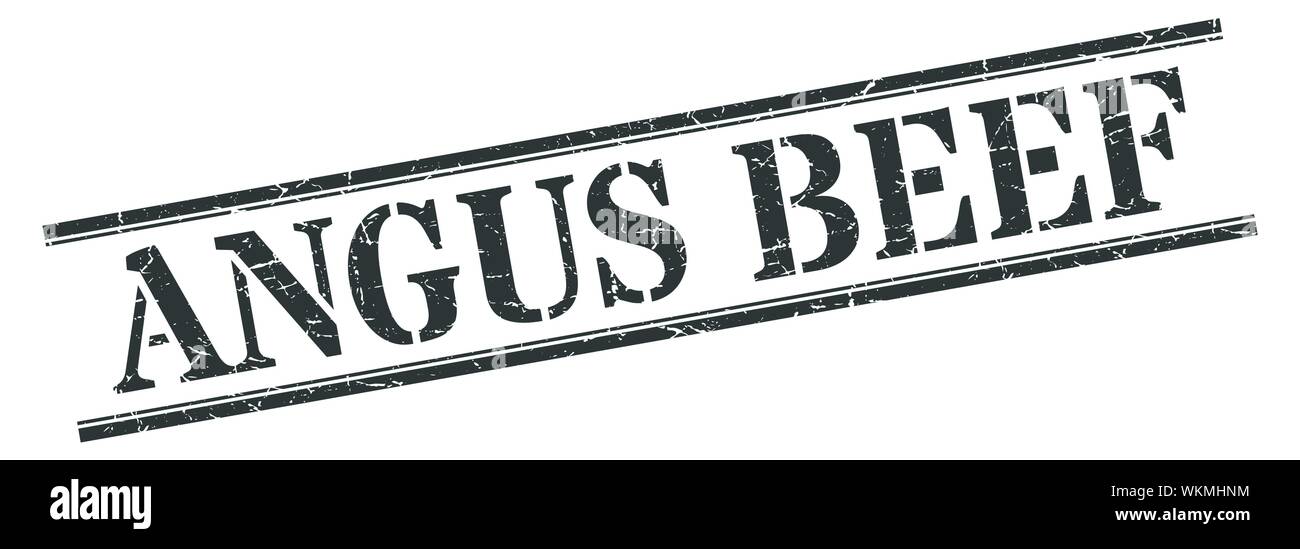 Angus beef stamp Black and White Stock Photos & Images - Alamy