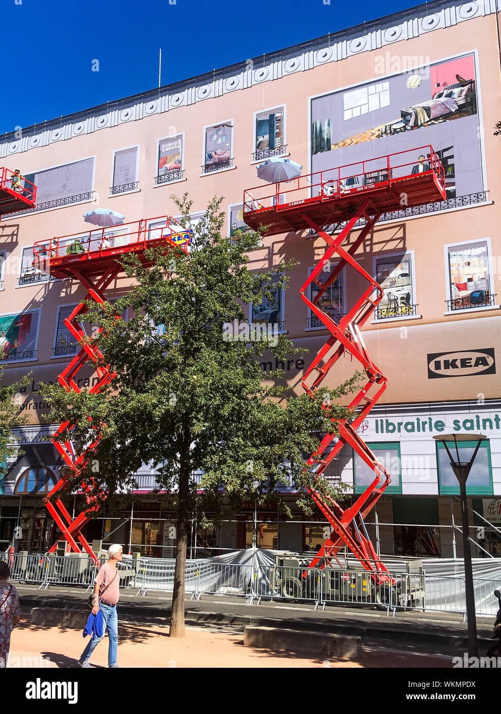 Ikea announces next opening of its new platform, Lyon, France Stock