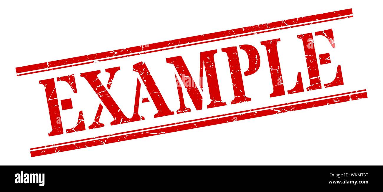 example stamp. example square grunge sign. example Stock Vector Image ...