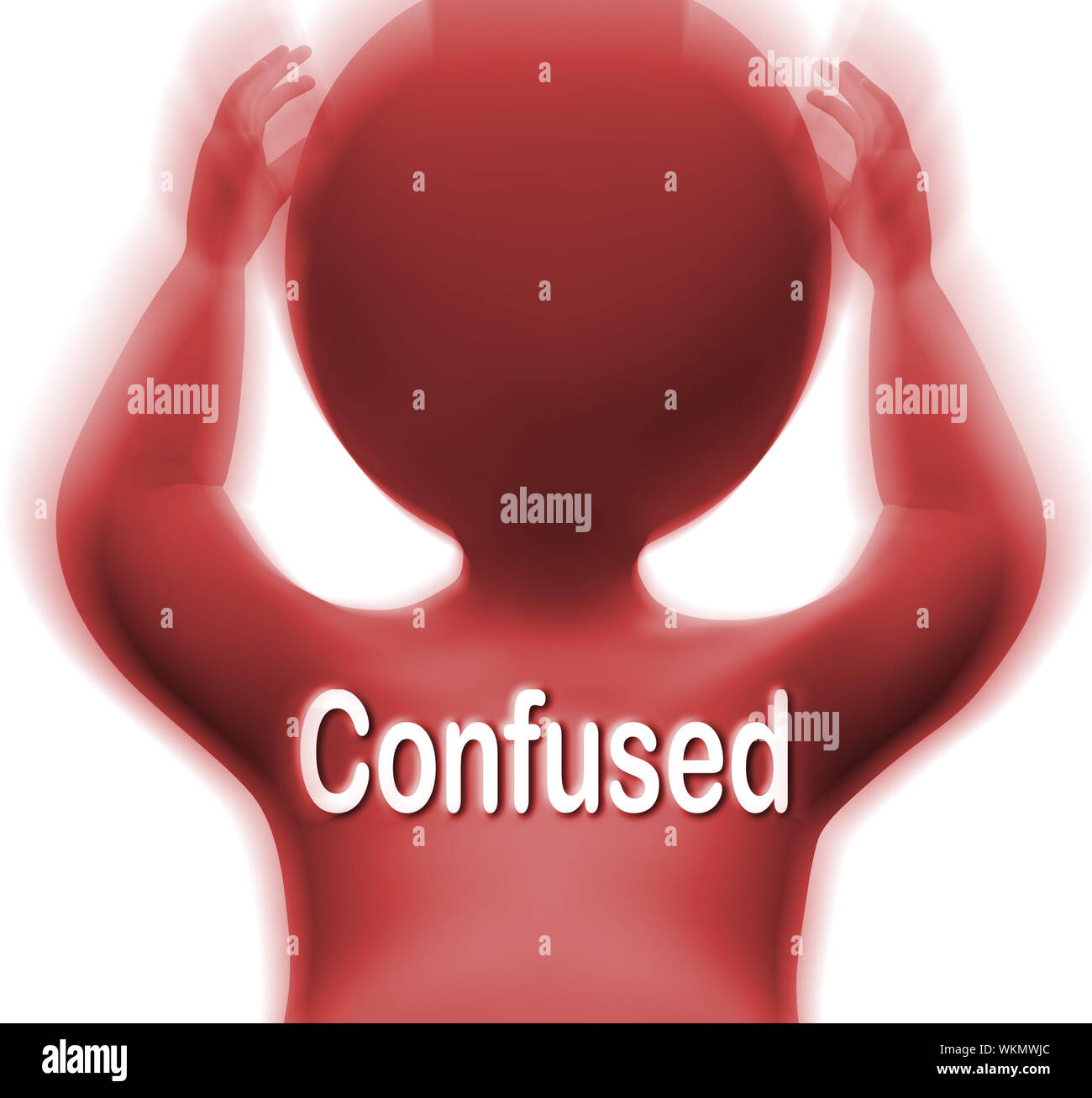 Confused Man Meaning Bewildered Puzzled And Perplexed Stock Photo Alamy