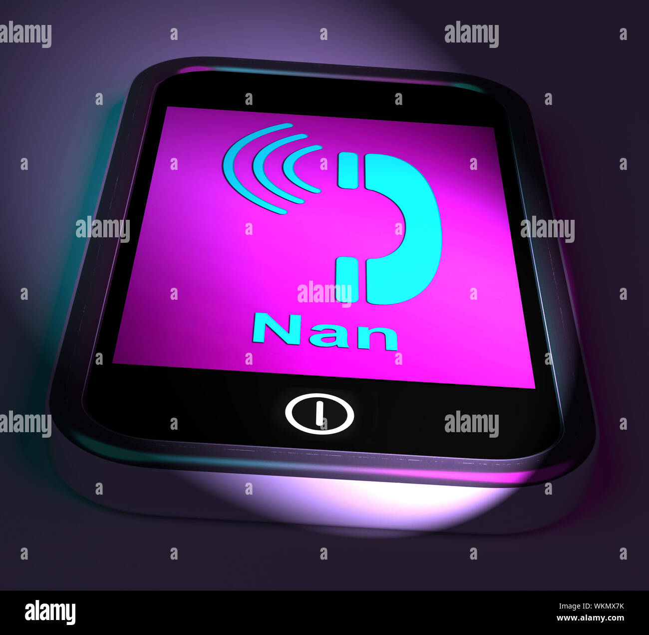 Call Nan On Phone Meaning Talk To Grandmother Stock Photo - Alamy