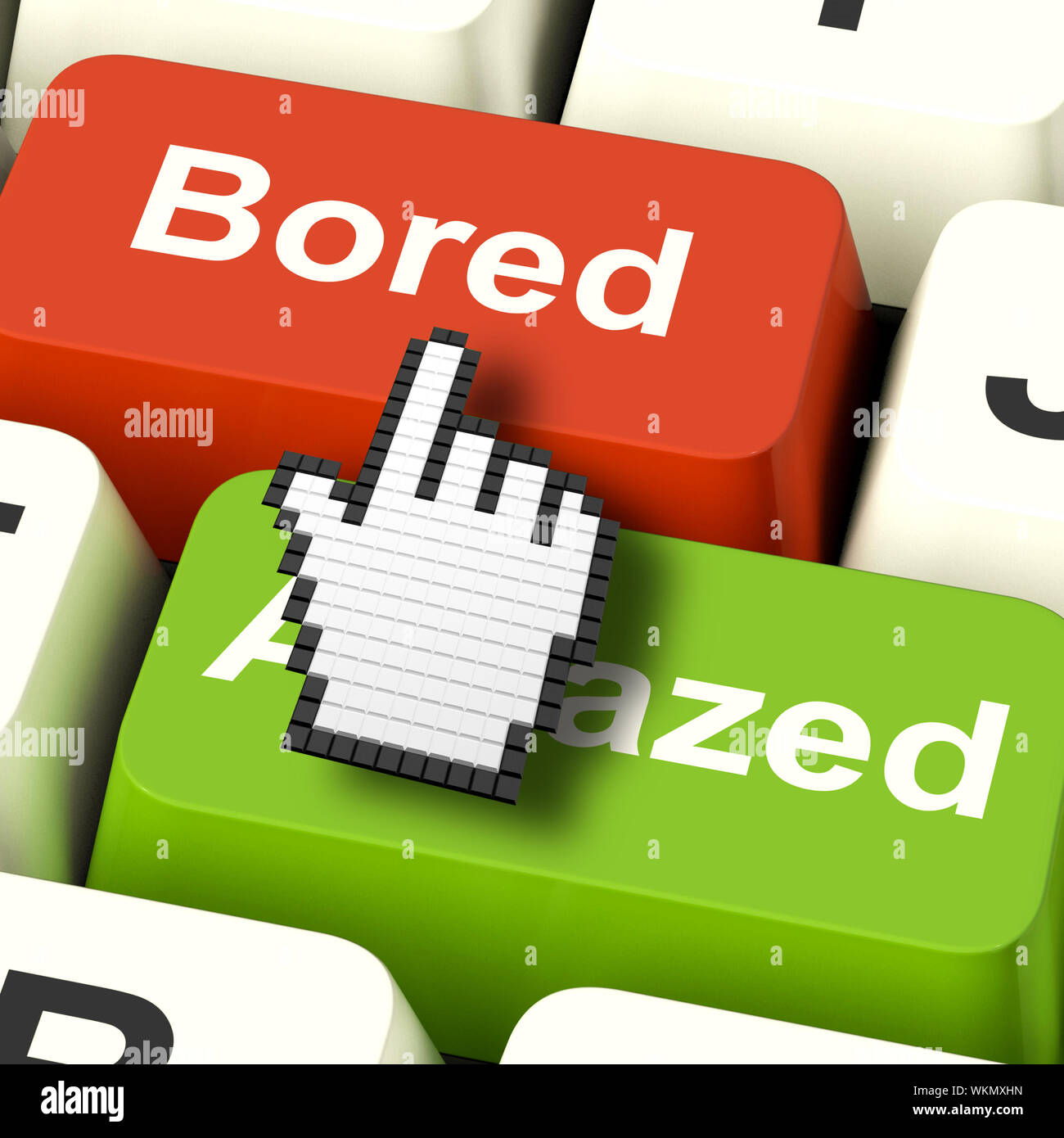 Bored Boring Computer Showing Boredom Or Amaze Reaction Stock Photo Alamy