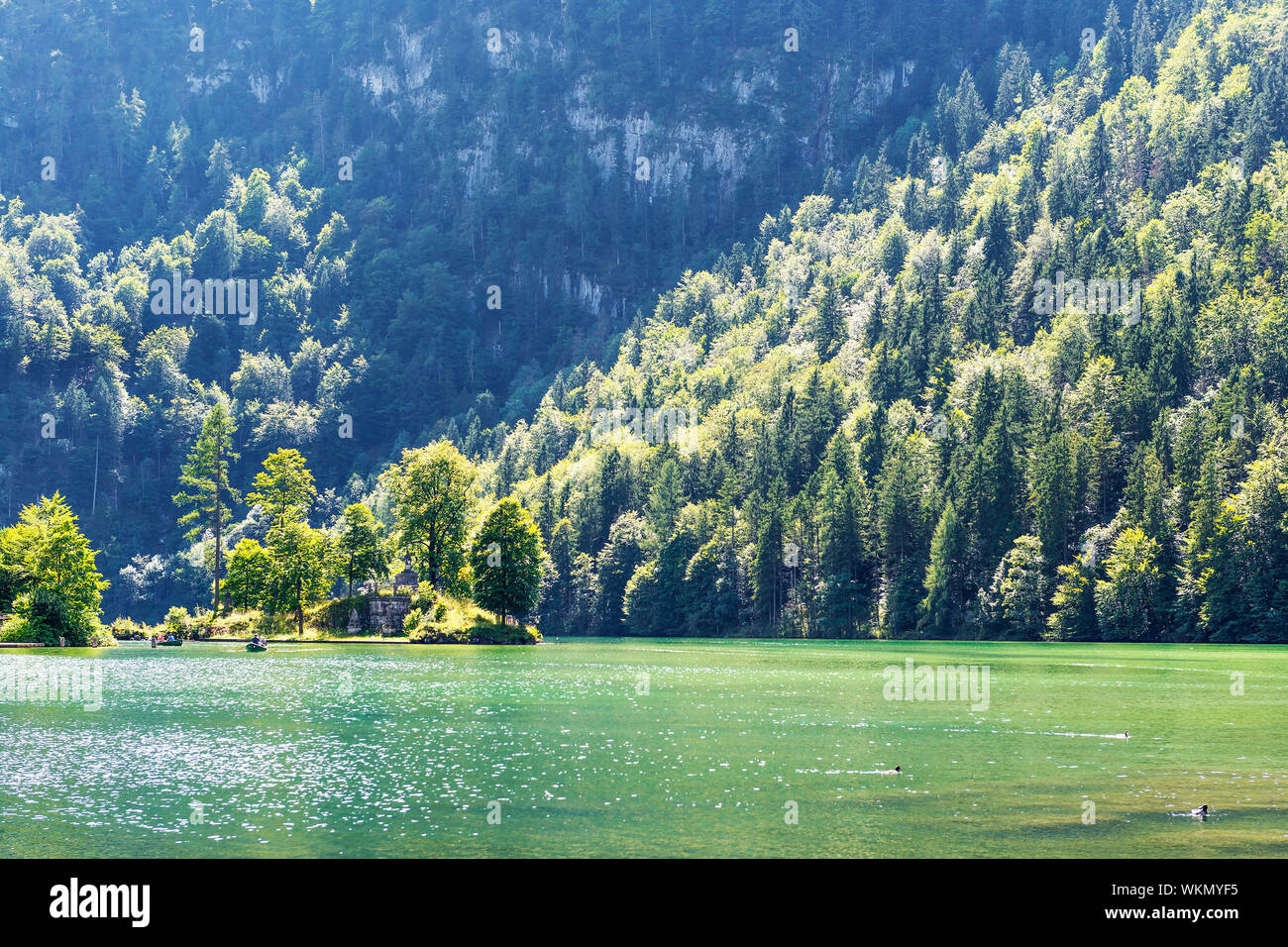Lake Koenigssee in Berchtesgaden, Bavaria, Germany Stock Photo - Alamy