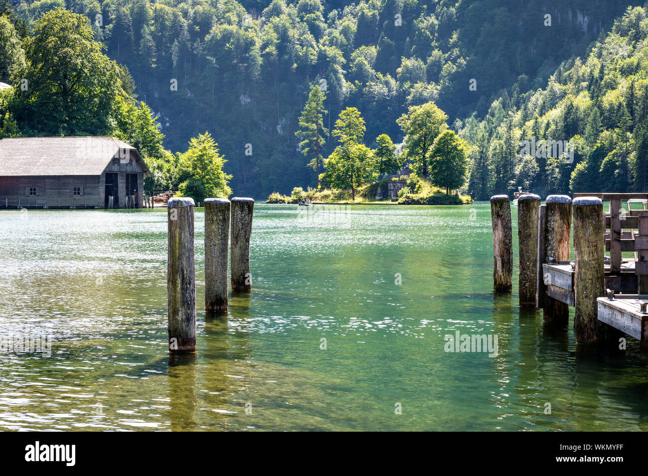Lake Koenigssee in Berchtesgaden, Bavaria, Germany Stock Photo - Alamy