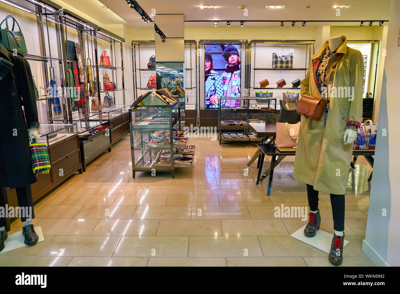 LINATE, ITALY - CIRCA NOVEMBER, 2017: a Burberry shop in Milan Linate  Airport Stock Photo - Alamy