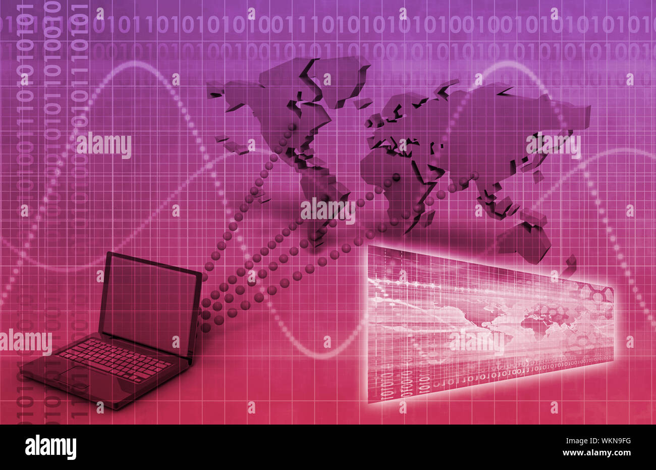 Worldwide Computer Connectivity Stock Photo - Alamy