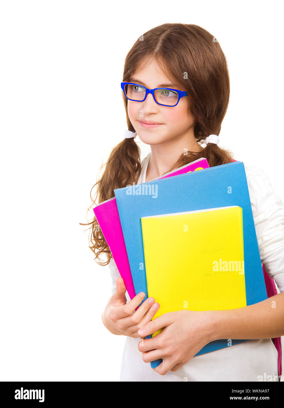 Happy school girl hi-res stock photography and images - Alamy