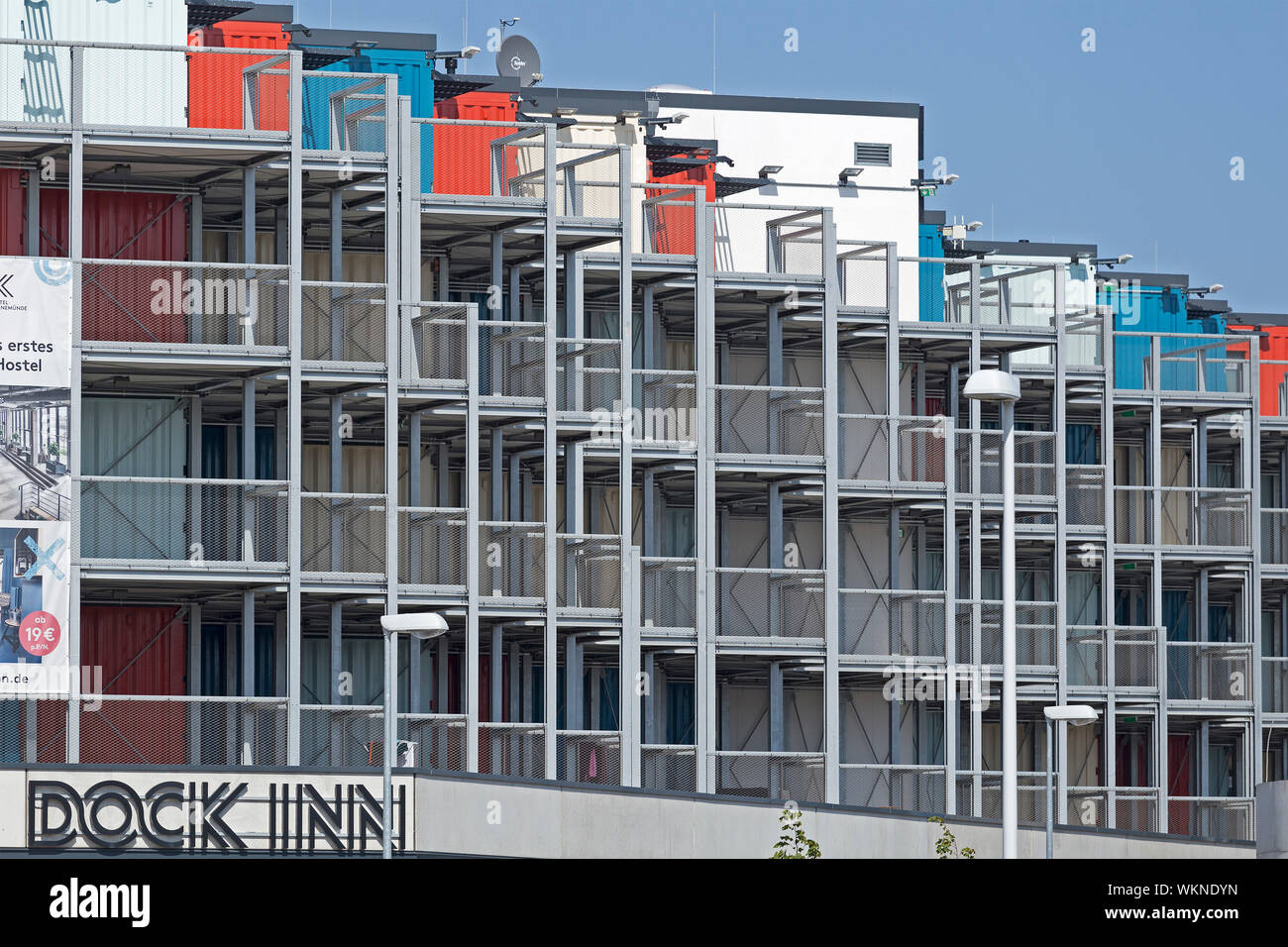 Dock Inn Hostel, Germany´s first container hostel, Warnemünde, Rostock, MecklenburgWest