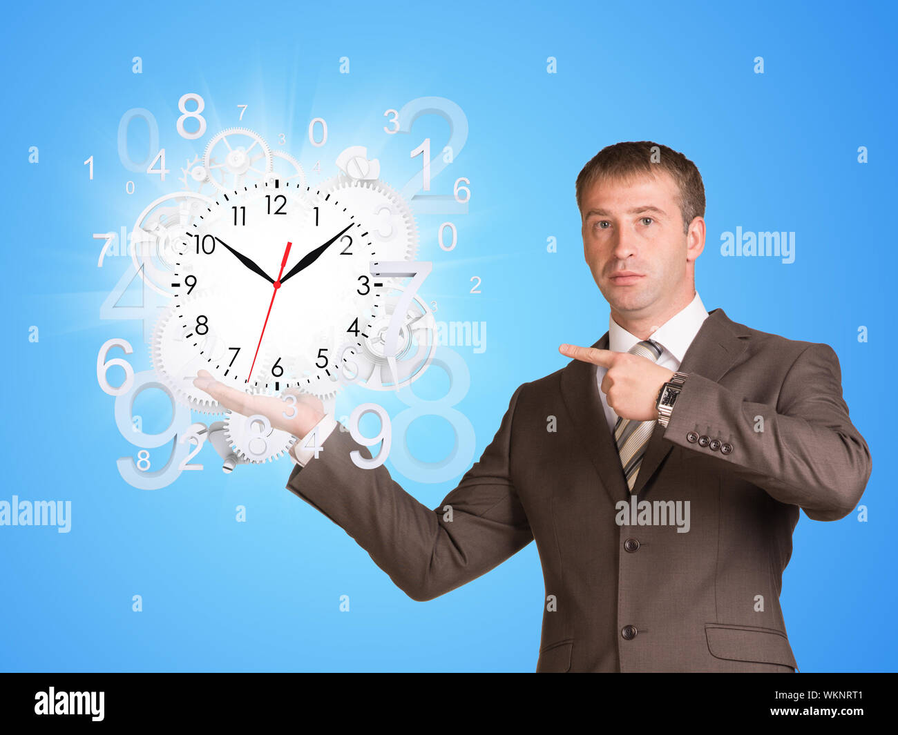 Clock with human figures hi-res stock photography and images - Alamy