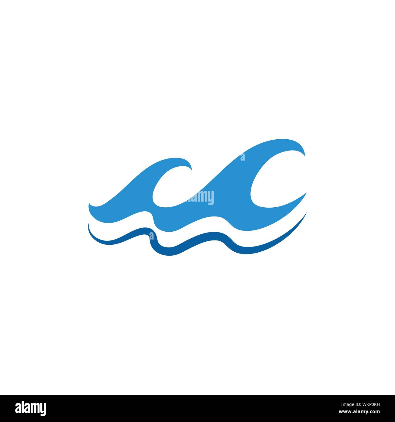 Water wave icon vector illustration design logo Stock Vector Image ...