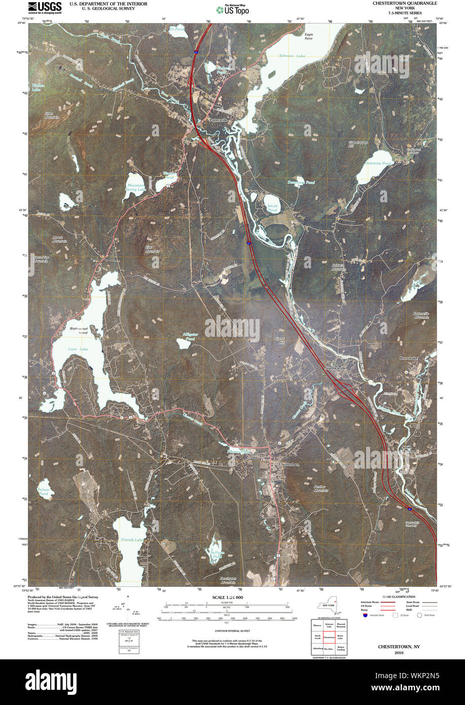 Map of chestertown new york Cut Out Stock Images & Pictures Alamy