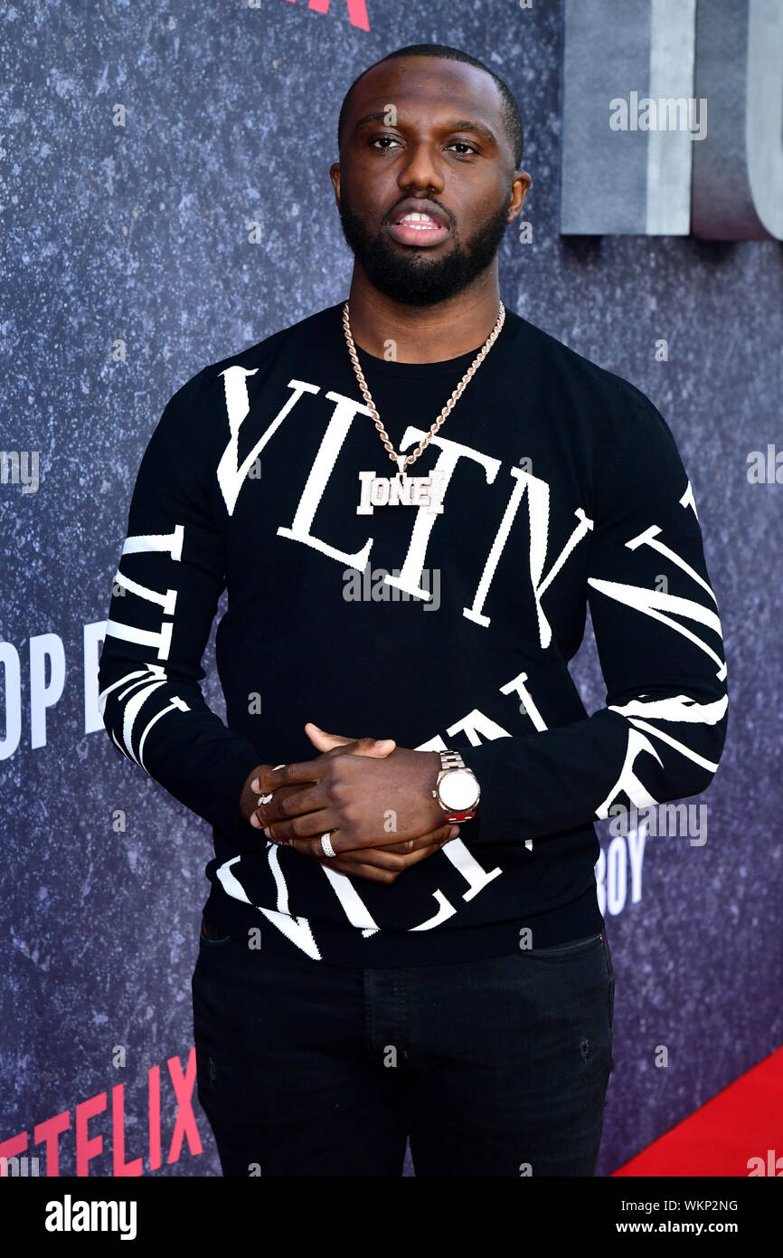 Headie One attending the UK premiere of Top Boy at the Hackney Picturehouse in London. Stock Photo