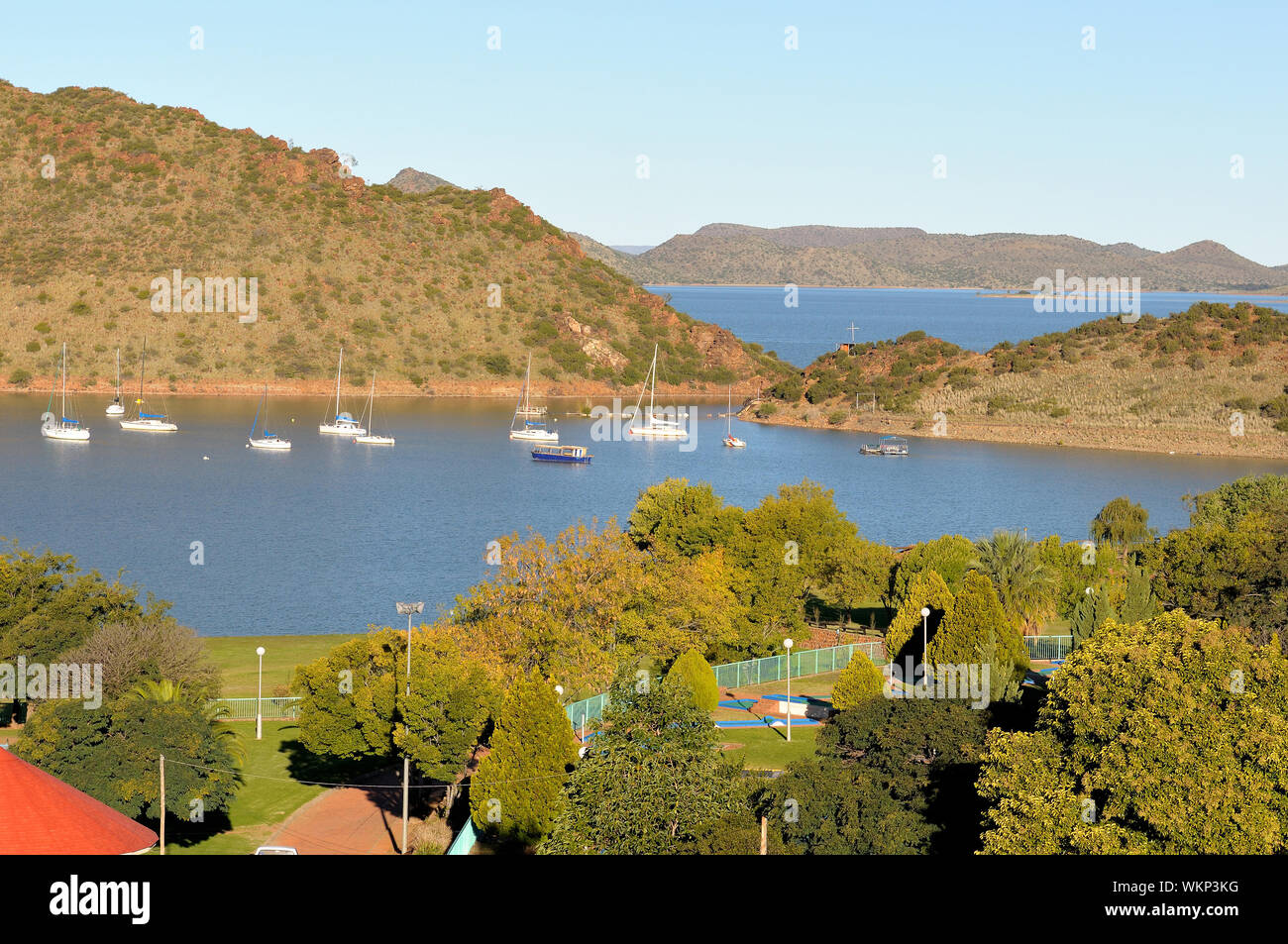 Harbor of the Gariep dam in South Africa Stock Photo Alamy