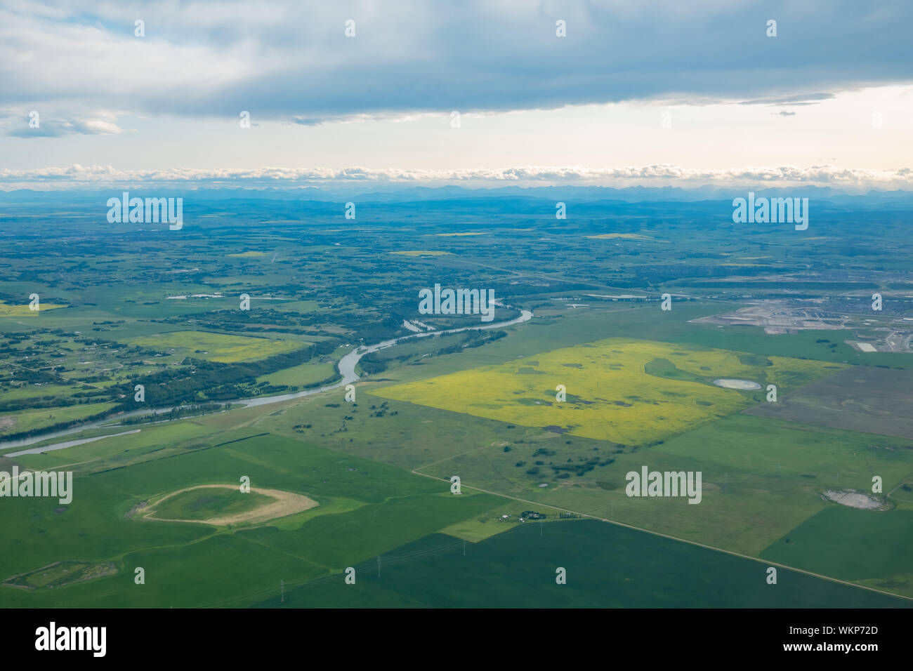 Bow river canada aerial hi-res stock photography and images - Alamy