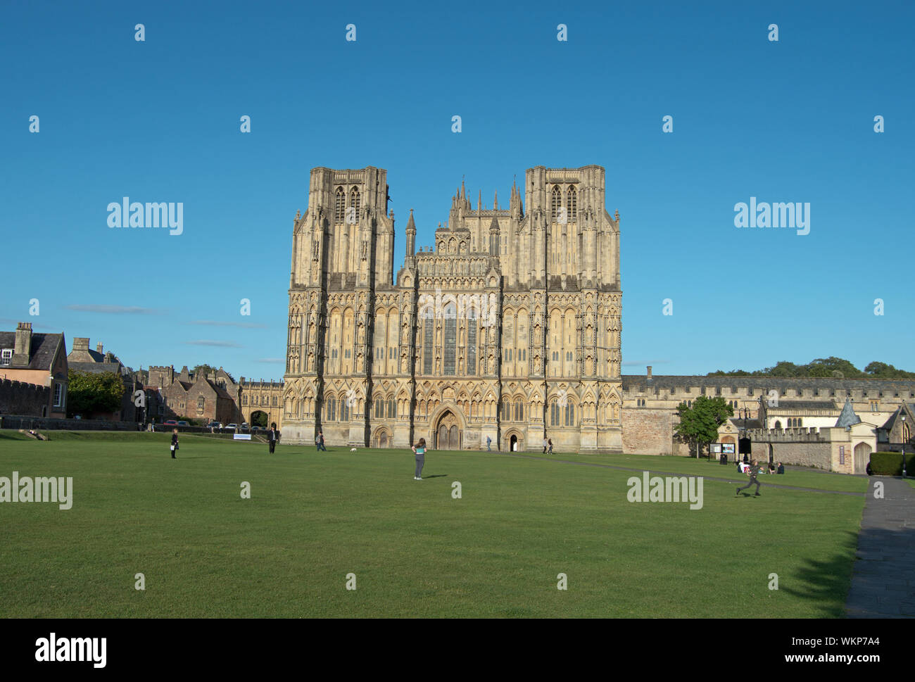 Wells Cathedral, Wells, Somerset, England Stock Photo Alamy