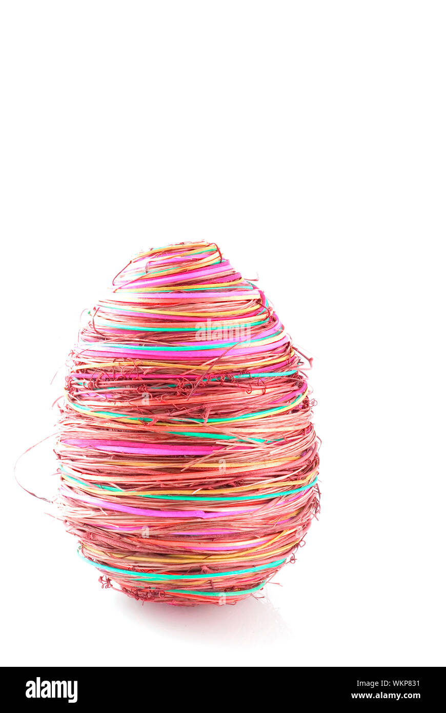 abstract red easter egg from raffia Stock Photo - Alamy