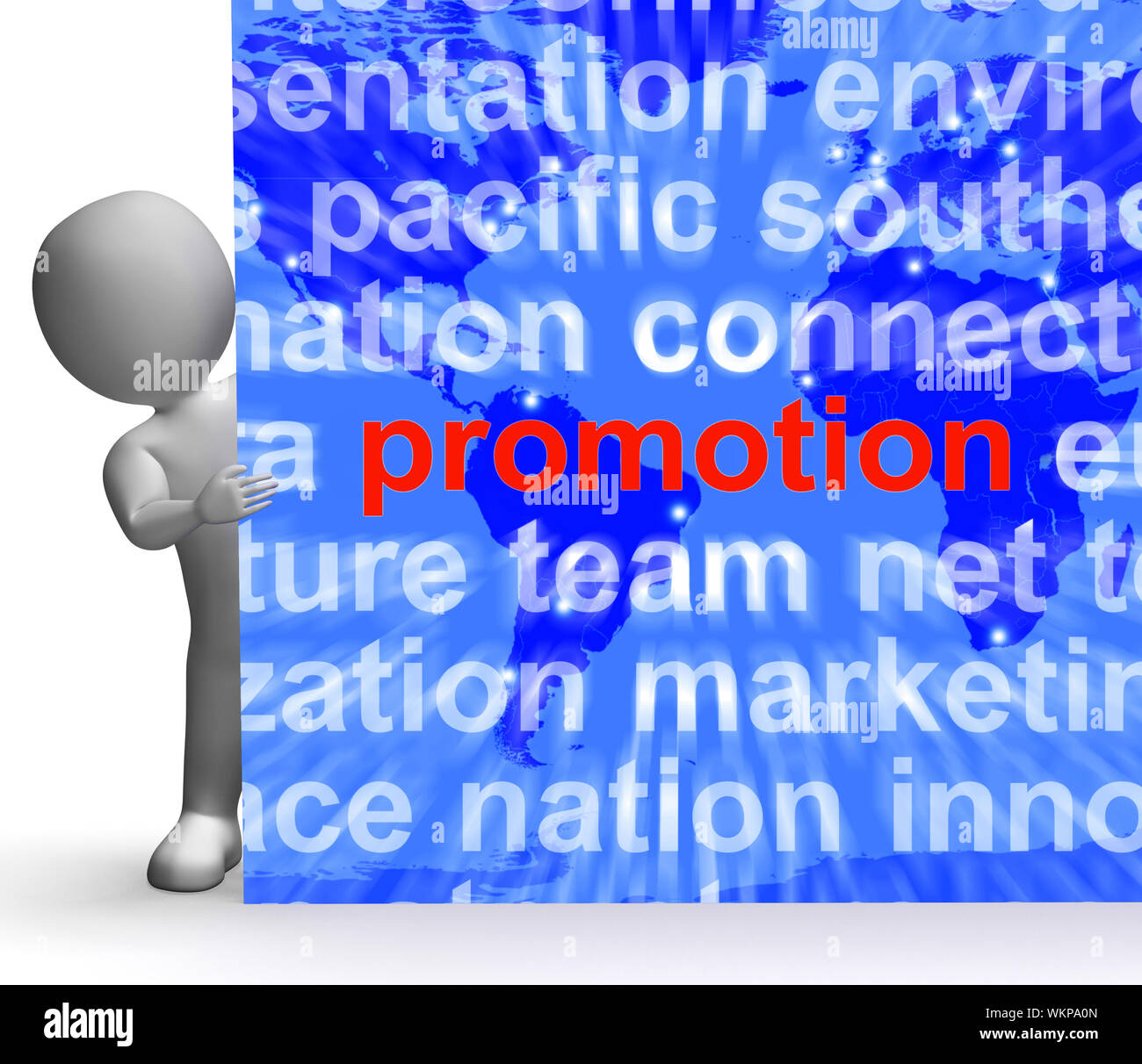 Promotion Word Cloud  Sign Showing Discount Bargain Or Markdown Stock Photo