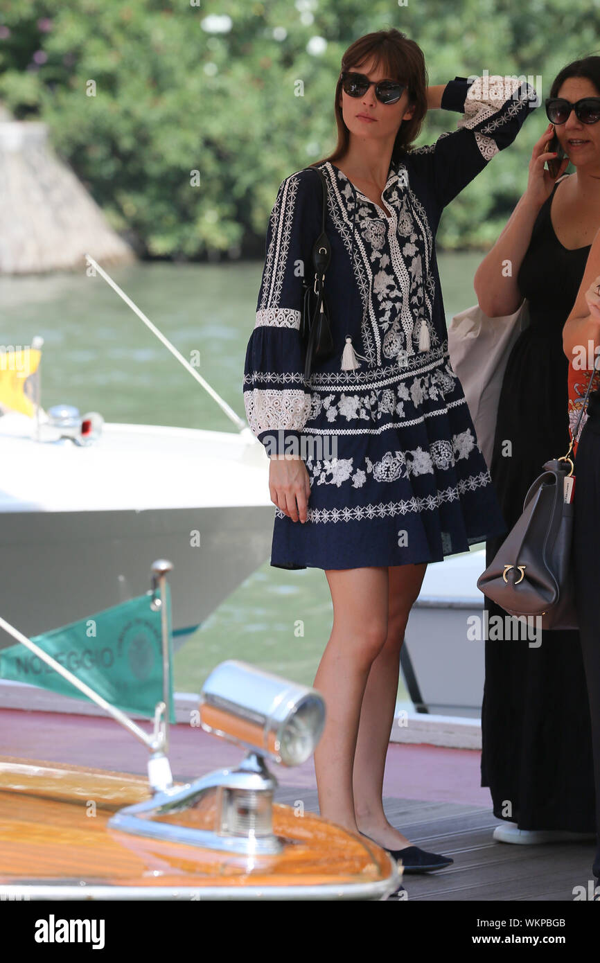 VENICE, ITALY - September 01: Annabelle Belmondo arrives at Darsena